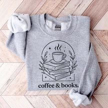 Cute Coffee & Books Club Sweatshirt