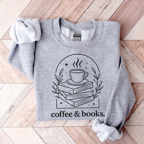 Cute Coffee & Books Club Sweatshirt