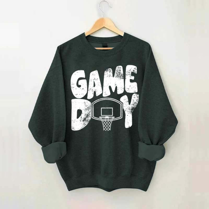 Game Day Basketball School Spirit Sweatshirt