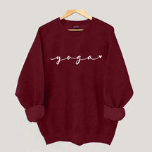 Cute Women Yoga Ink and Quotes Sweatshirt