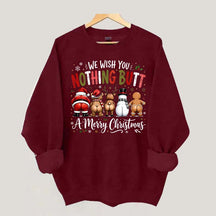 Retro We Wish You Nothing Butt A Merry Christmes Sweatshirt