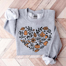Vintage Pumpkin Cottagecore Fall Sweatshirt