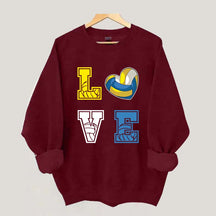 Heart I Love Volleyball Sweatshirt