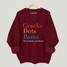 Cracks Dots Bams Sweatshirt