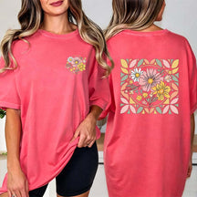 Spring Floral Graphic Lover T-Shirt