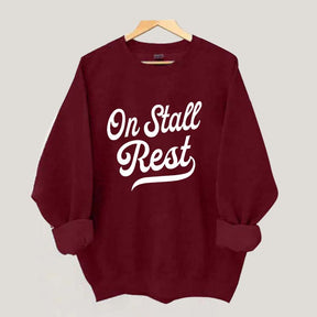 Funny Horse On Stall Rest Sweatshirt