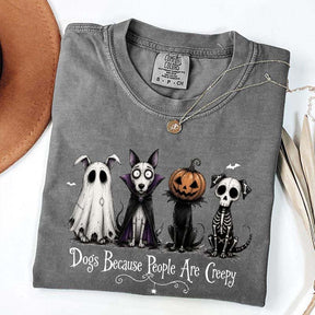 Cute Dogs Because People Are Creepy T-Shirt