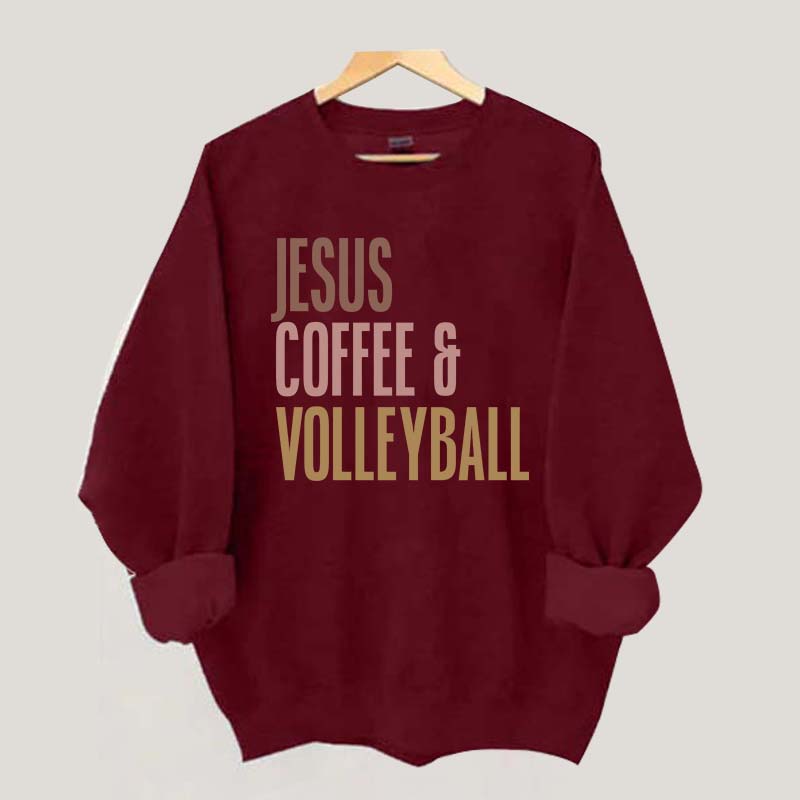 Jesus Coffee Volleyball Sweatshirt