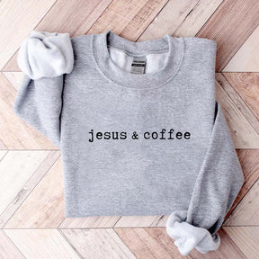 Minimalist Coffee And Jesus Sweatshirt