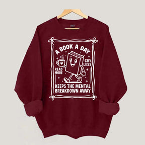 A Book A Day Bookworm Sweatshirt