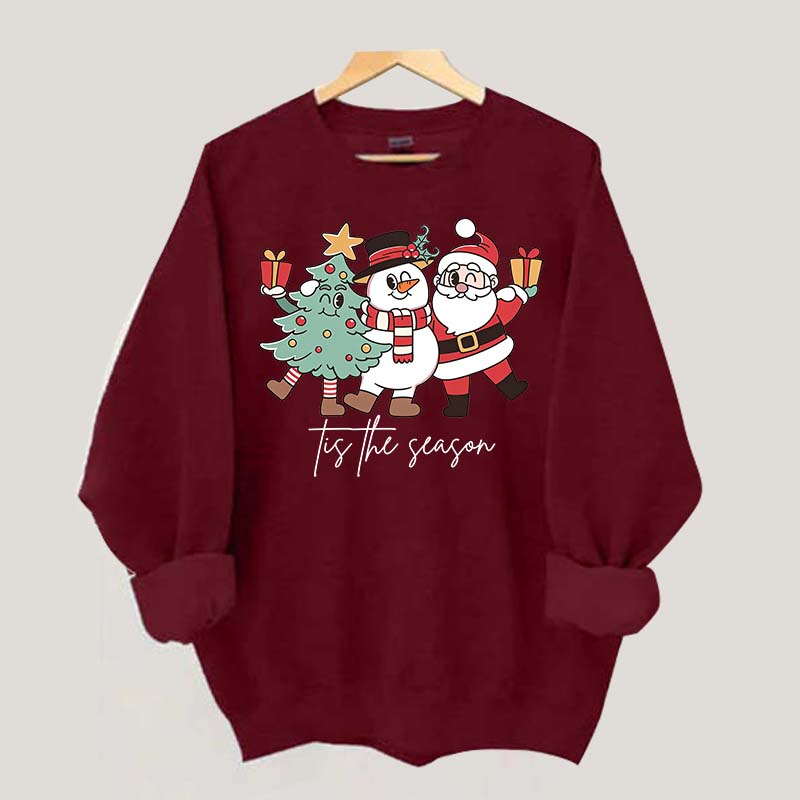 Tis The Season Santa Tree Sweatshirt