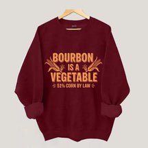 Funny Bourbon 51% Corn by Law Whiskey Sweatshirt