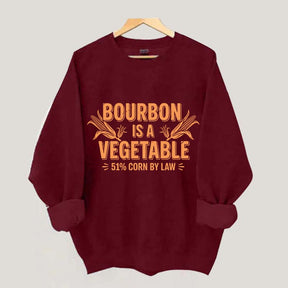 Funny Bourbon 51% Corn by Law Whiskey Sweatshirt