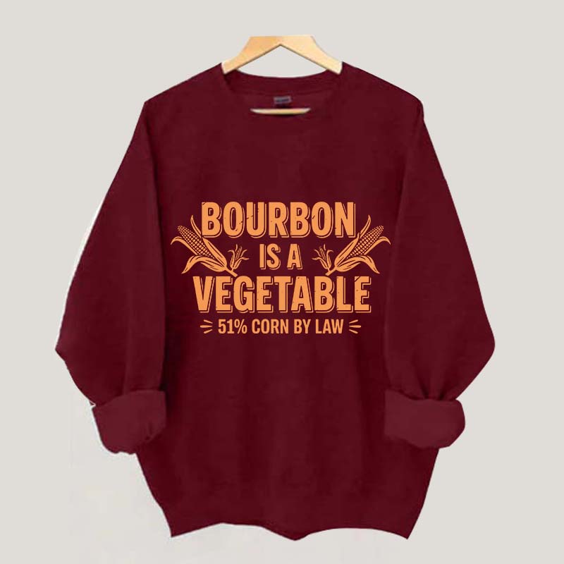 Funny Bourbon 51% Corn by Law Whiskey Sweatshirt