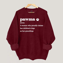Pawma Definition Dog Mom Sweatshirt