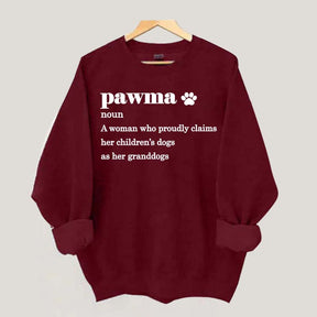 Pawma Definition Dog Mom Sweatshirt