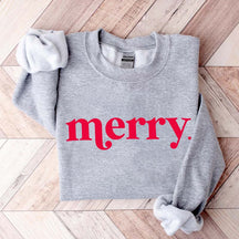 Minimalist Merry Christmas Sweatshirt