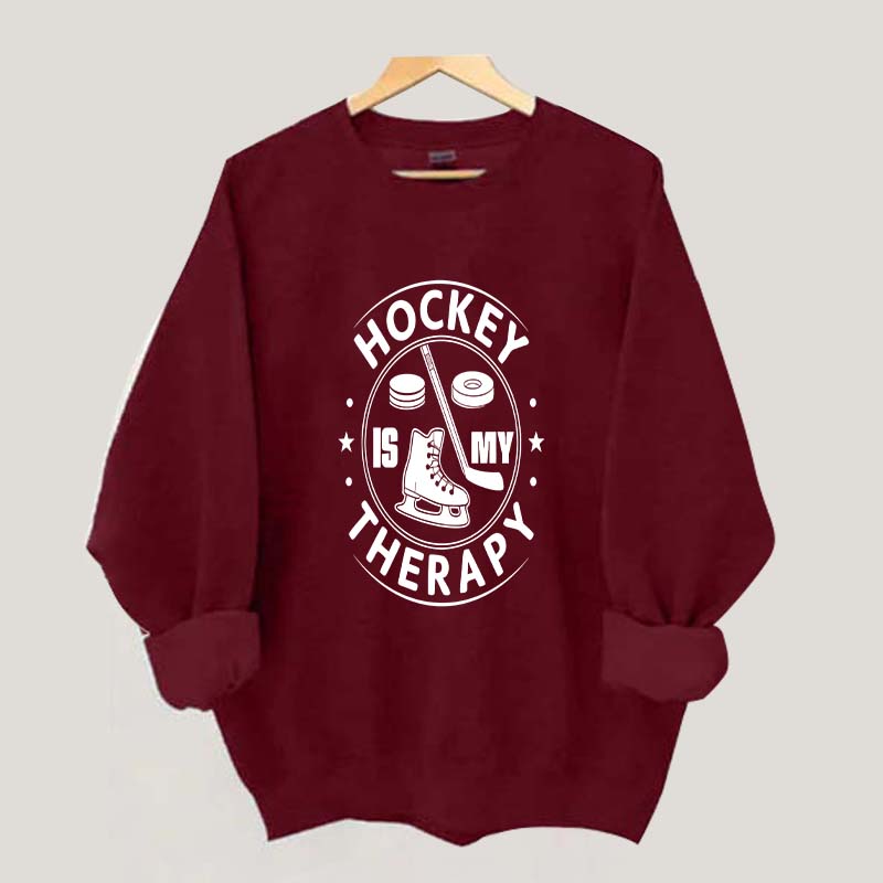 Hockey Is My Therapy Sweatshirt