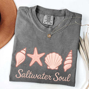 Seashell Graphic Comfort Colors Beach T-Shirt