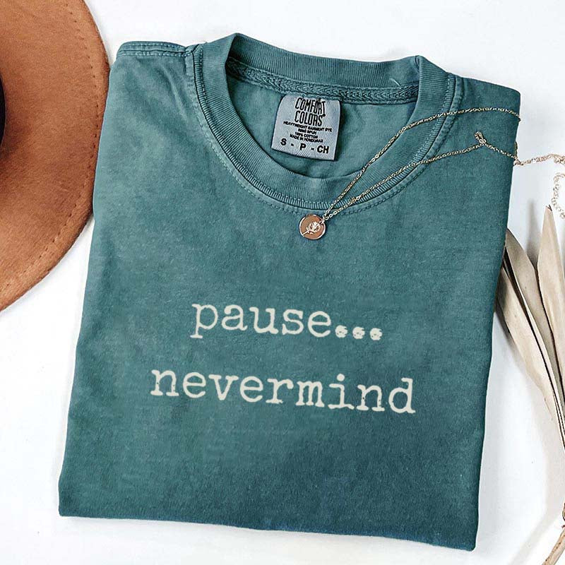 Pause Nevermind Mahjong T-Shirt