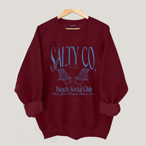 Custom Salty Co Beach Social Club Sweatshirt