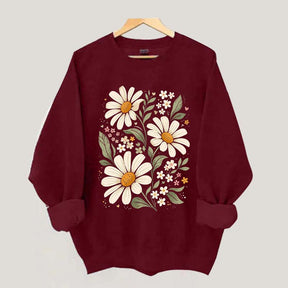 Boho Style Daisies Sweatshirt