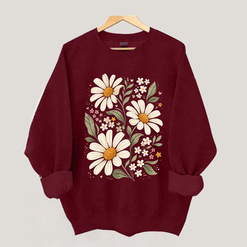 Boho Style Daisies Sweatshirt