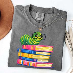 Cute Reading Worm Bookworm Lover T-Shirt