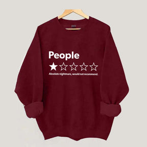 People One Star Review Sweatshirt
