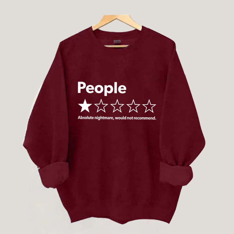 People One Star Review Sweatshirt