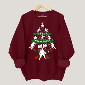 Happy Hockeydays Christmas Sweatshirt