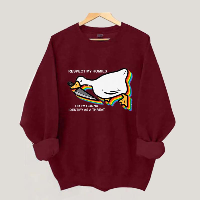 Silly Goose Ally Pride Queer Rights Ally Sweatshirt