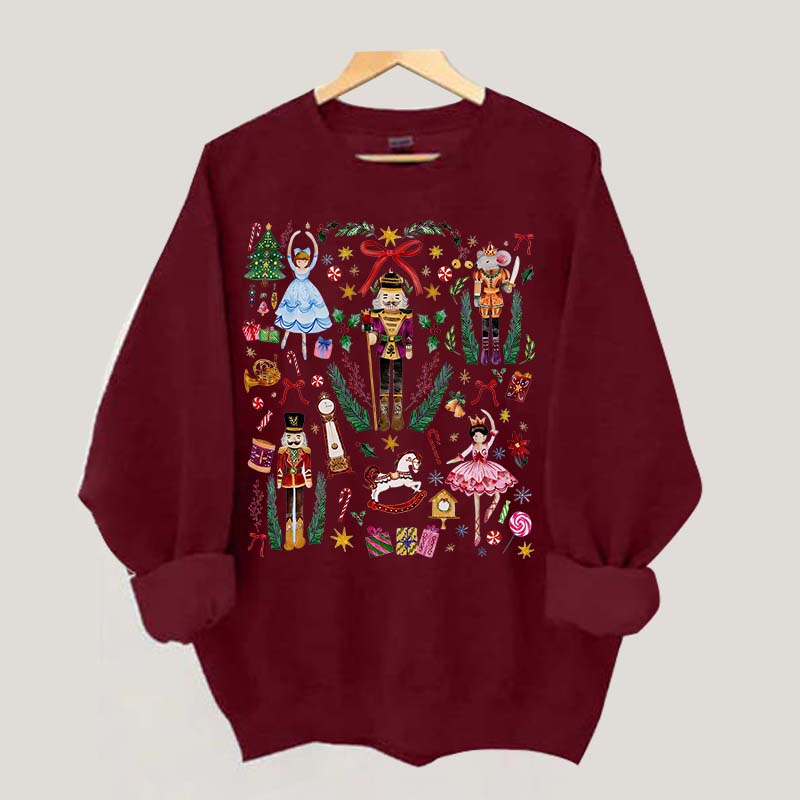 Vintage Christmas Nutcracker Holiday Sweatshirt
