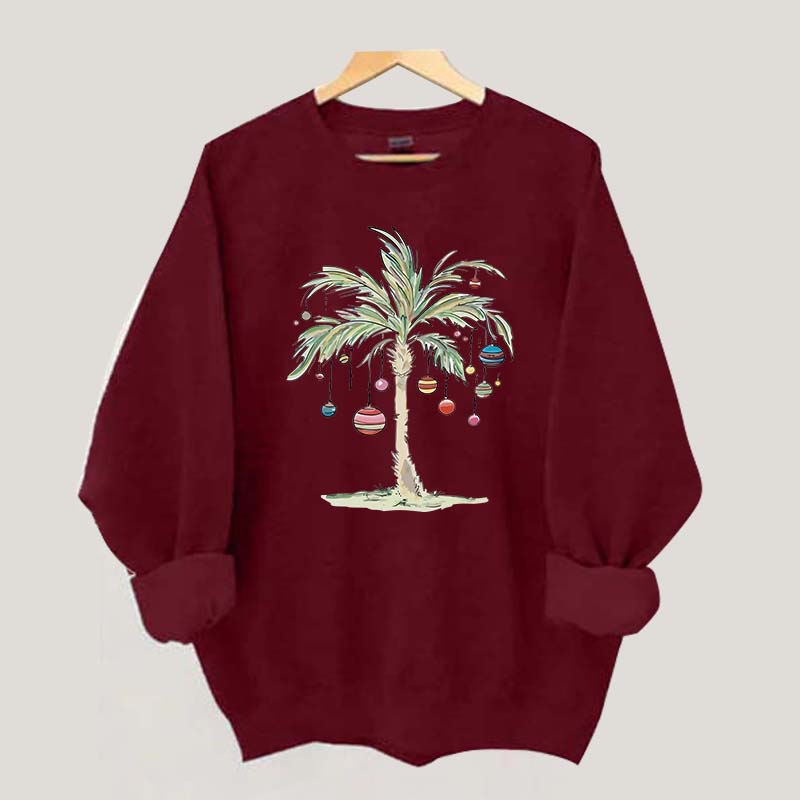 Christmas Palm Tree Sweatshirt