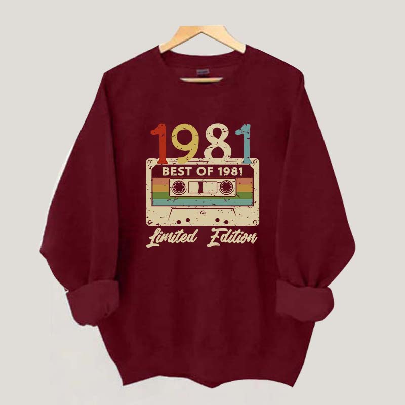 Audiotape And Letter Graphic Sweatshirt