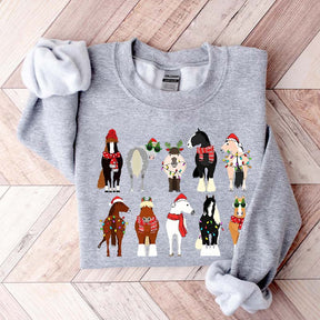 Horse Lover Animal Christmas Cute Sweatshirt