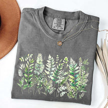 Botanical Fern Leaves Green Foliage T-Shirt