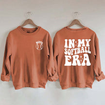 Personalized In My Softball Era Sweatshirt