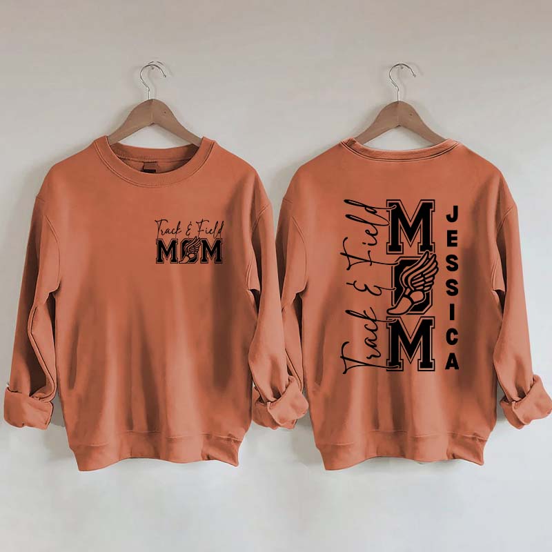 Custom Track and Field Mom Sweatshirt