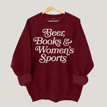 Beer Books and Women's Sports Sweatshirt