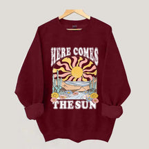 Here Comes The Sun Retro Desert Sweatshirt