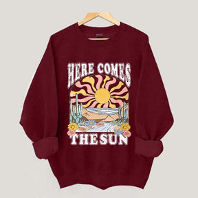 Here Comes The Sun Retro Desert Sweatshirt