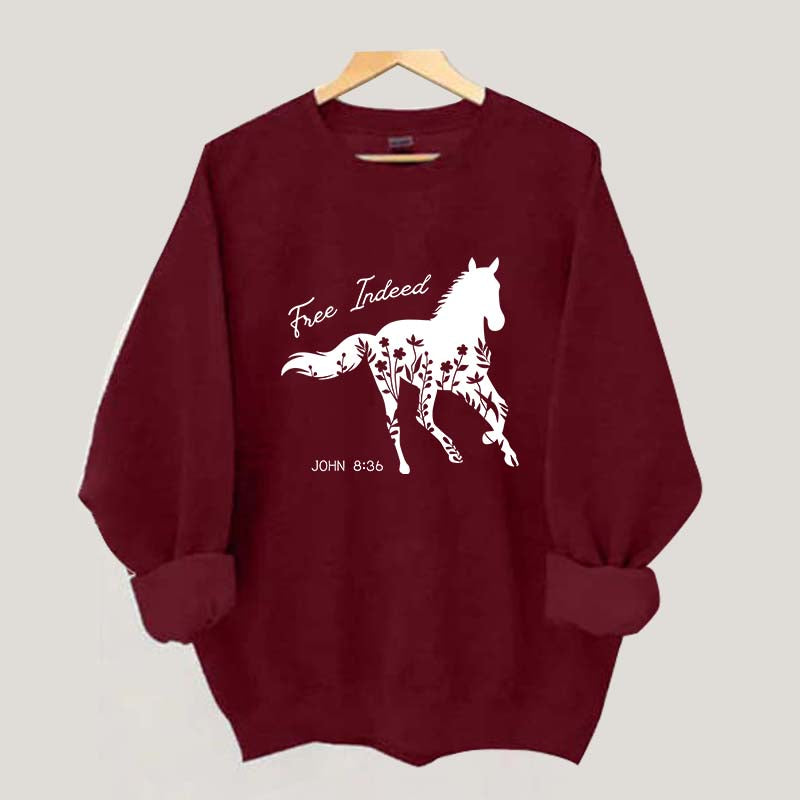 Free Indeed Horse Sweatshirt