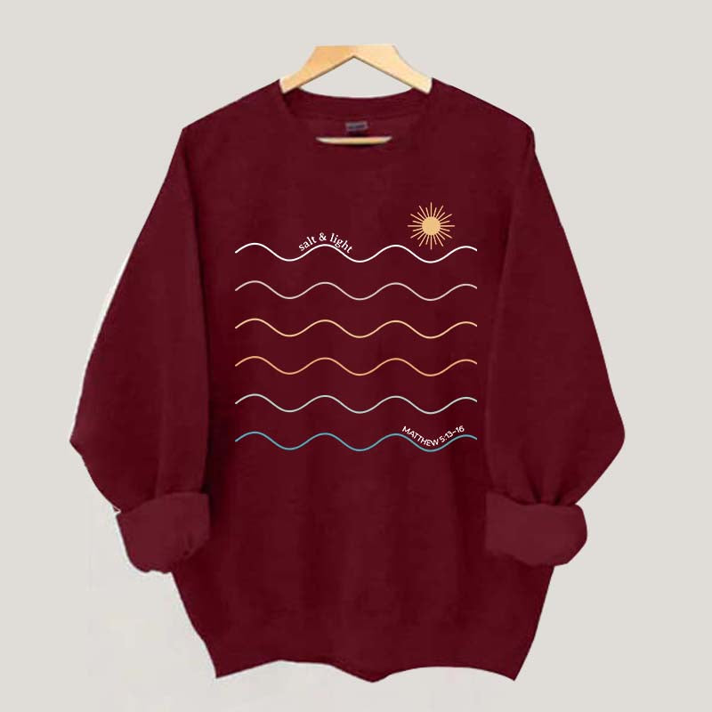 Salt and Light Boho Religous Sweatshirt