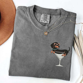 Weenies and Martinis Dachshund Weenie Tini T-Shirt