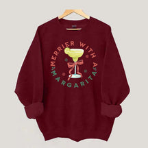 Christmas Margarita Xmas Cocktail Sweatshirt