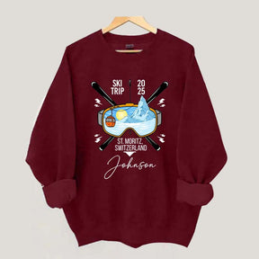 Custom Family Ski Vacation Sweatshirt