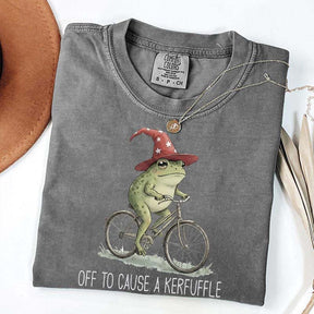 Off To Cause A Kerfuffle Frog T-Shirt