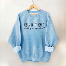 Jesus In My Heart Nursing In My Veins Sweatshirt
