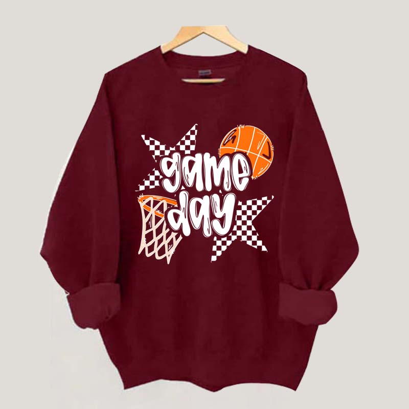 Game Day Basketball Go Team Sweatshirt
